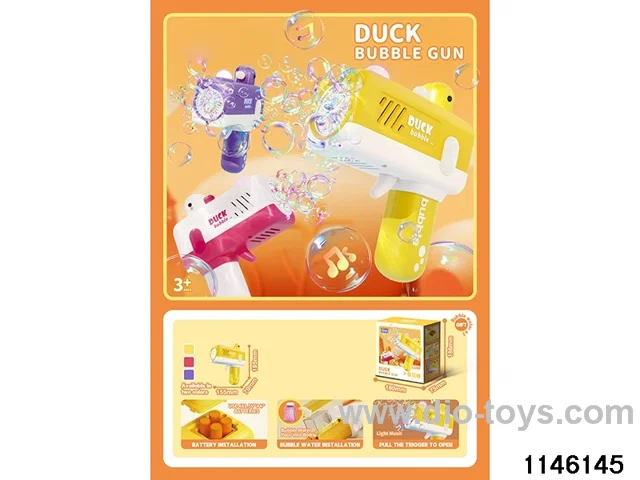 Sound and light music bubble gun