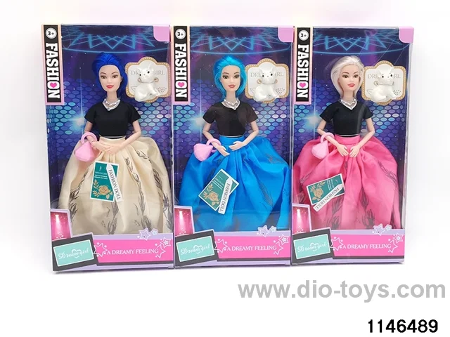 11.5 inch 9 jointed doll set