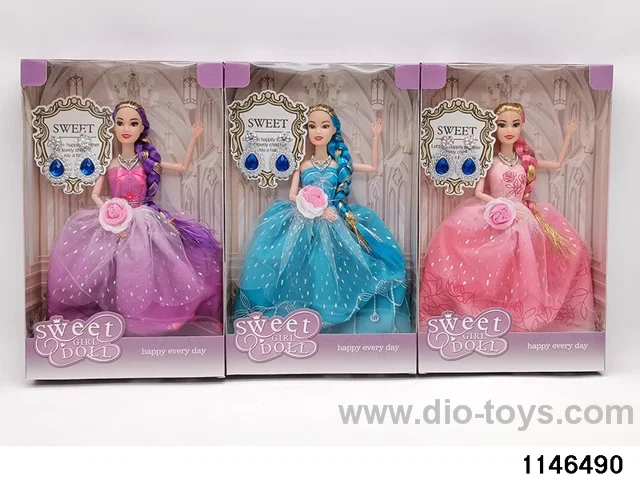 11.5 inch 9 jointed doll set