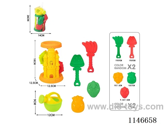 Beach Castle Hourglass Set 6pcs