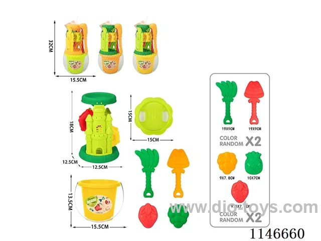 Beach Castle Hourglass Set 7pcs