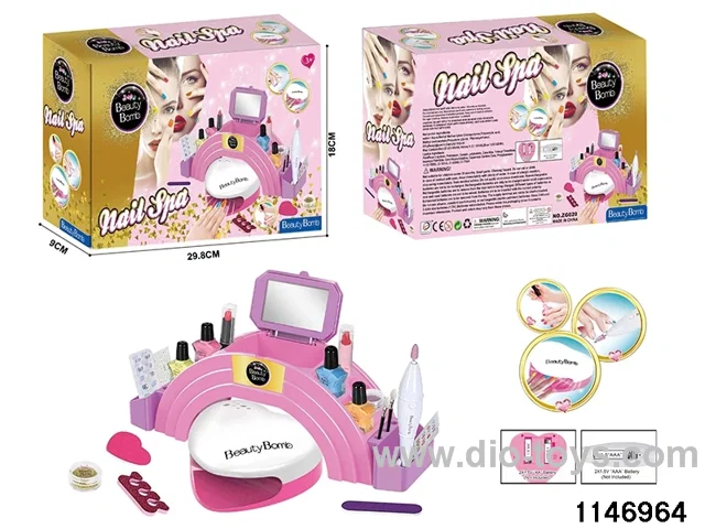 Manicure table with nail grinder and dryer