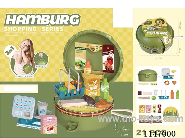 Round Burger Supermarket Tote
