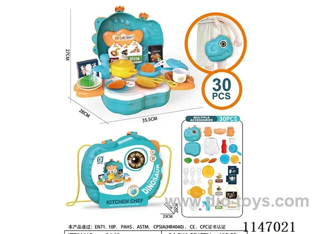 Dinosaur Head Household Backpack (Cutlery)