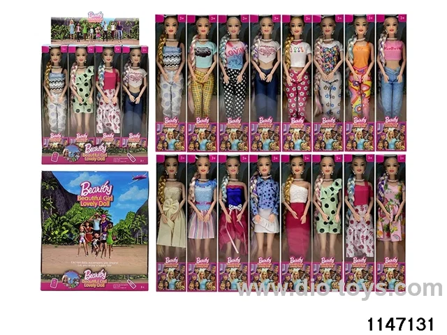 11.5 inch 9 jointed doll set