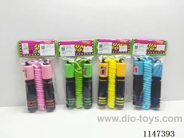 Two-colour rubber bearing jump rope (4-colour mix)