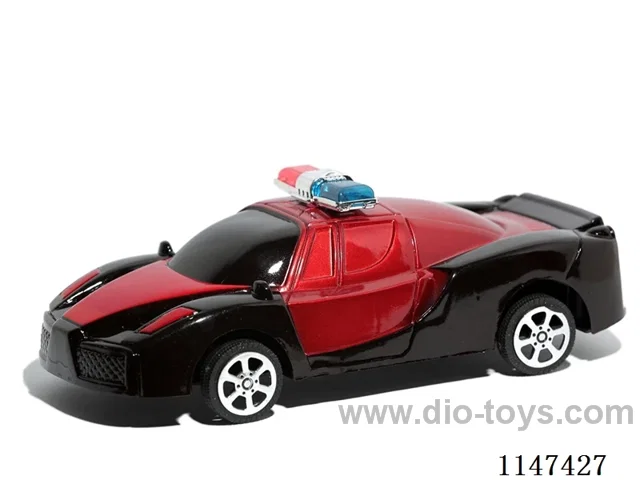 Painted inertia police car
