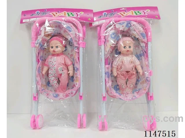 12 inch Fuwa empty body music IC four sound bending foot live eye boys (with iron stroller)