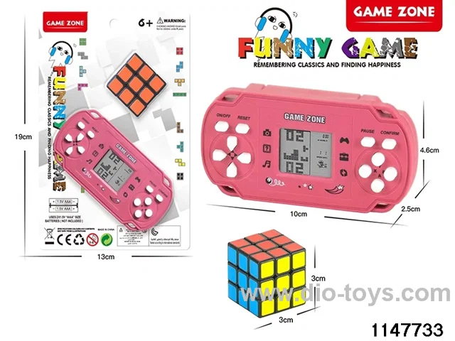 Game console + Rubik's Cube