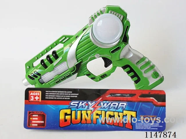 3 Lamps 16 Flash Guns (Painted Green)