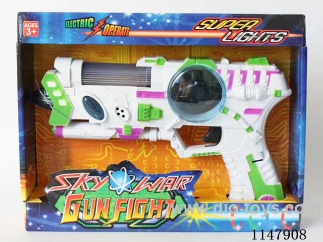 8-Light Flashing Gun (White)