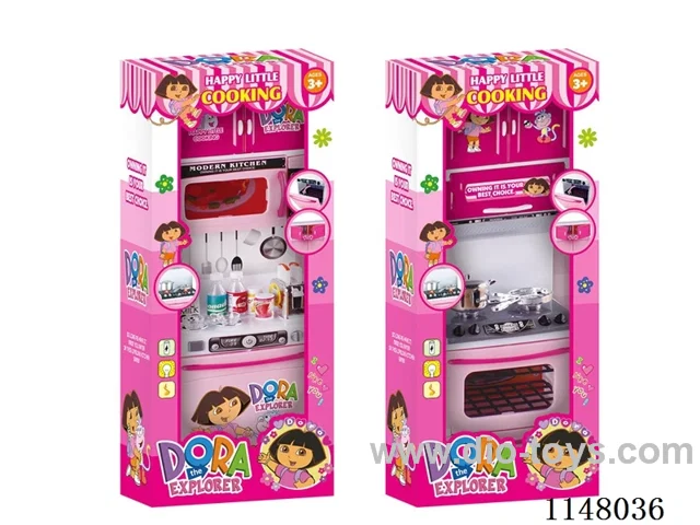 Dora Pink Solid Kitchen Set