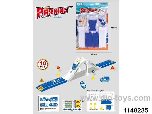 Railway car park set