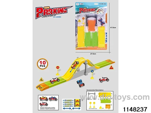 Railway car park set