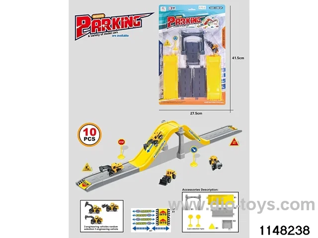 Railway car park set