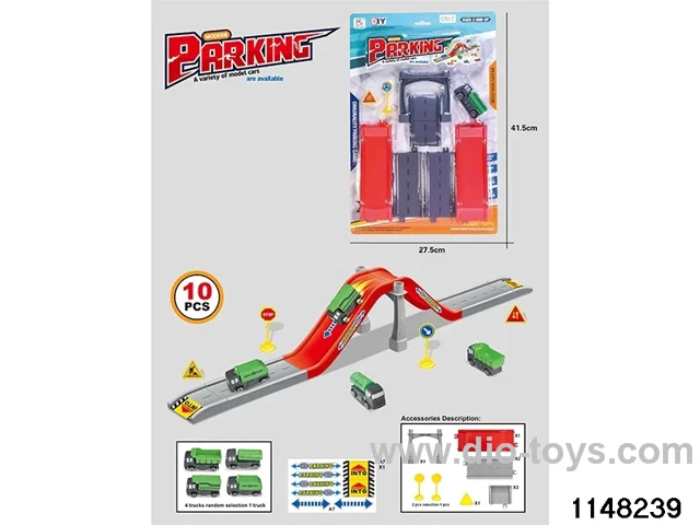Railway car park set