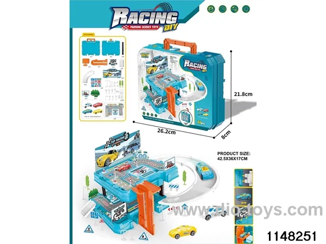 Railway car park set
