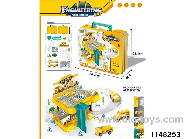 Railway car park set
