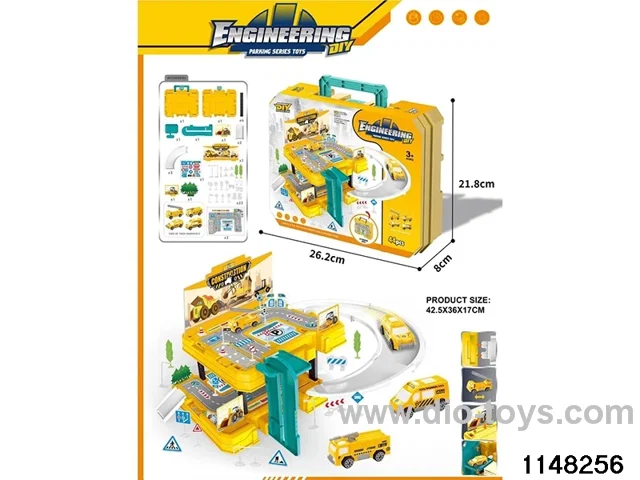 Railway car park set