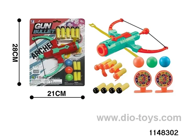 Bow and arrow softball gun