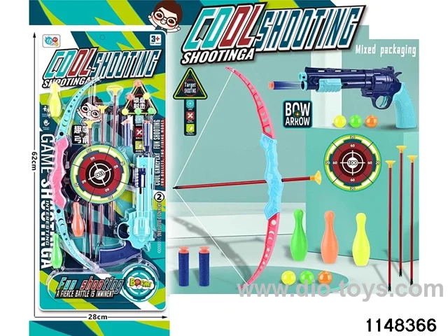 Softball gun bow and arrow set