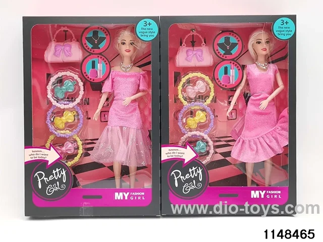 11.5 inch 9 joints doll set