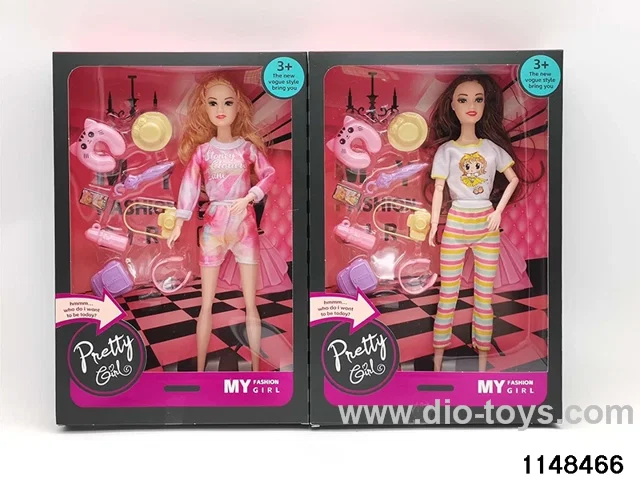 11.5 inch 9 joints doll set