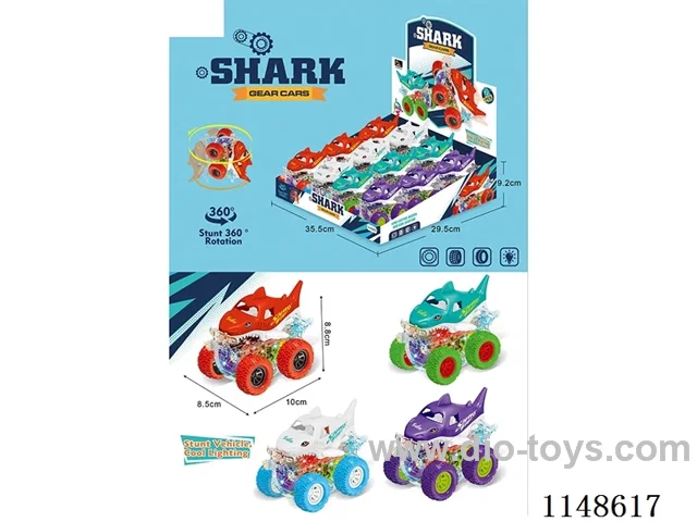 inertia car with light 12PCS