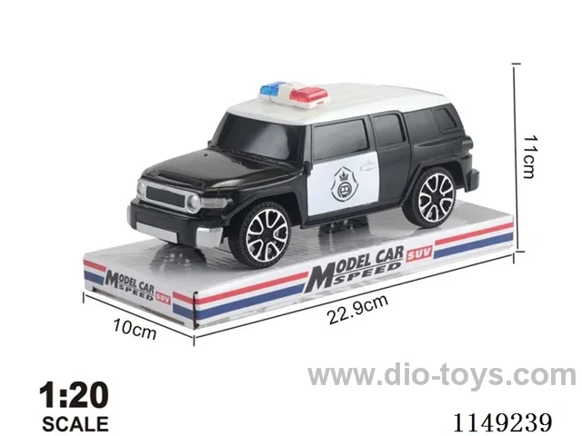 1:20 Arabic Inertia Police Car (