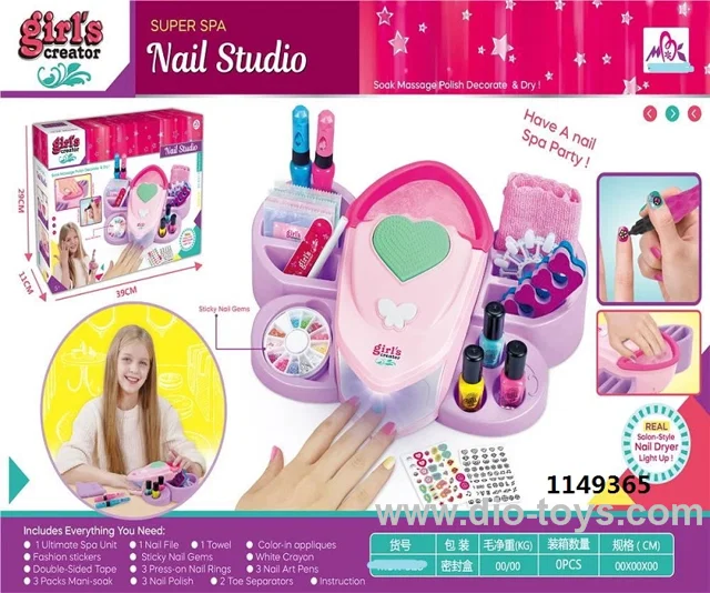 Butterfly nail pretty machine toy in color box