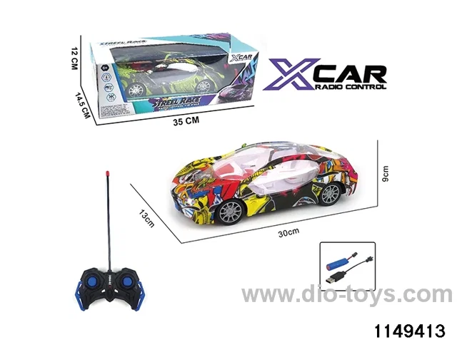 4 ch RC car with headlight (electricity package)