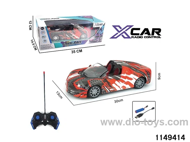 4 ch RC car with headlight (electricity package)