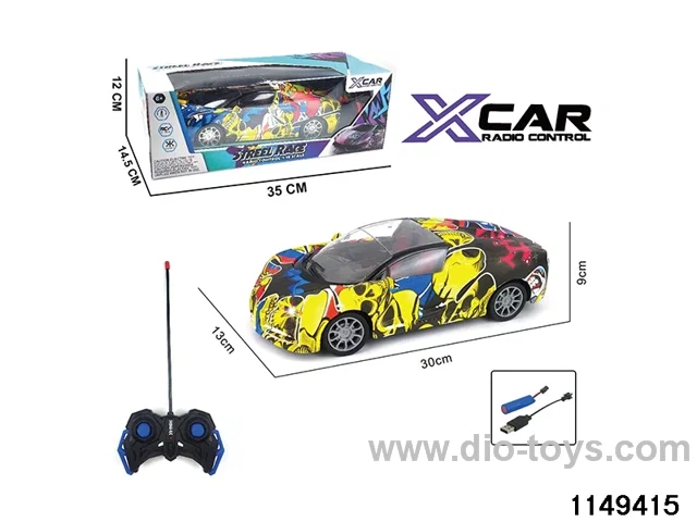 4 ch RC car with headlight (electricity package)