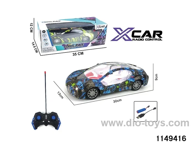 4 ch RC car with headlight (electricity package)