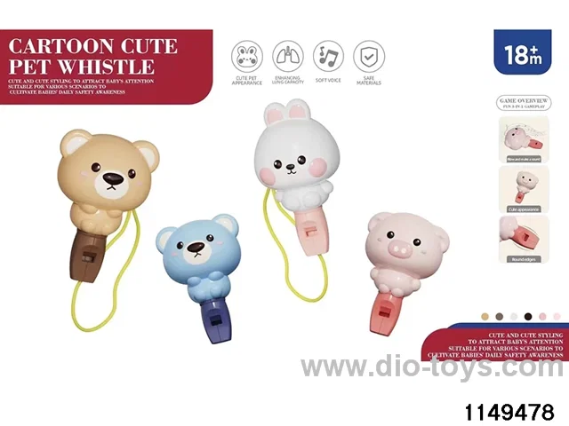 Animal Whistle with String