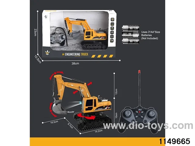 1:22 27MHz 6ch RC Construction Vehicle with Lights