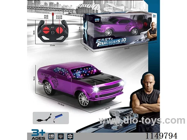 1:18 4ch rc car included battery