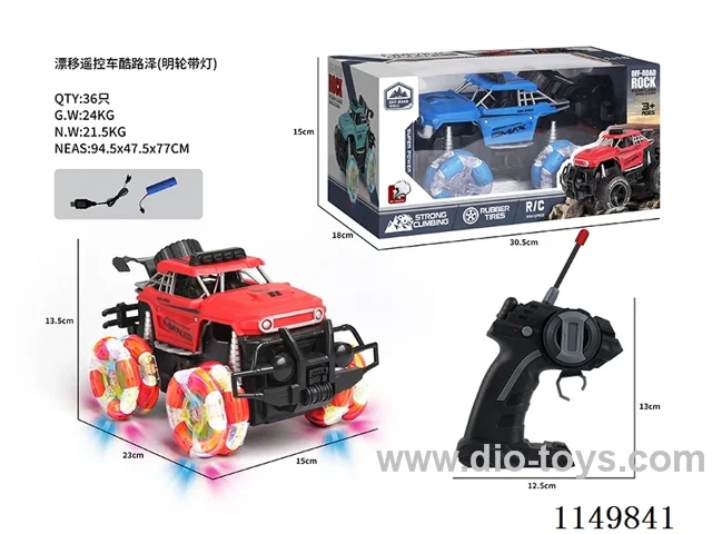 rc car with light included battery 2 cloors mixed