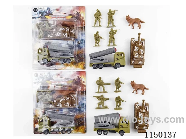 Military pull back Missile Vehicle Set (2 Mixed)