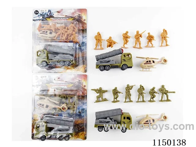Military pull back Missile Vehicle Set (2 Mixed)