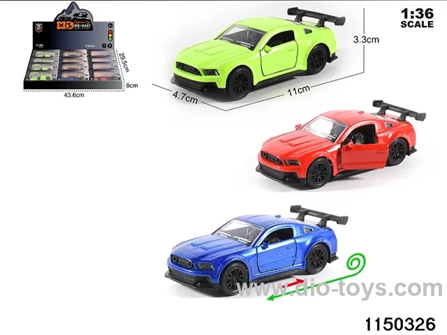 1:36 alloy pull back car