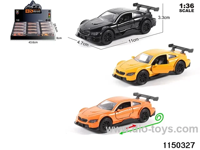 1:36 alloy pull back car