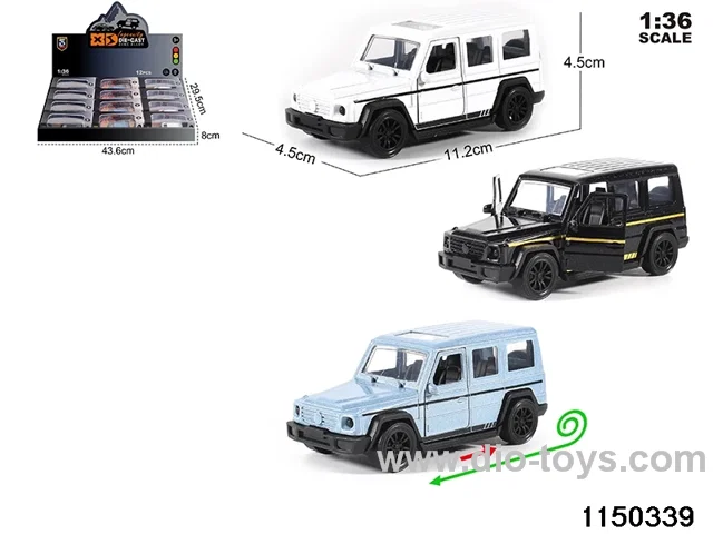 1:36 alloy pull back car