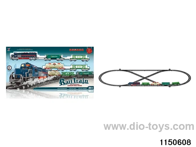 Electric track with light train sound