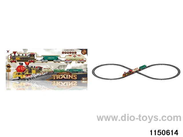 Electric track with light train sound