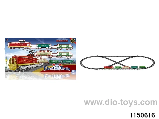 Electric track with light train sound
