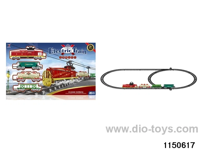 Electric track with light train sound