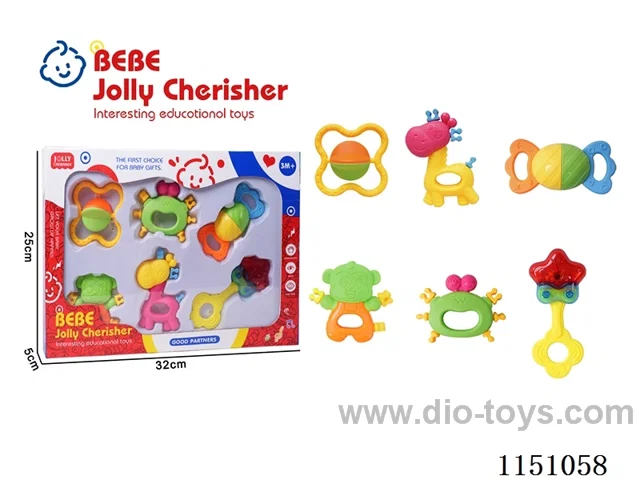 6-Piece Baby Teether Set