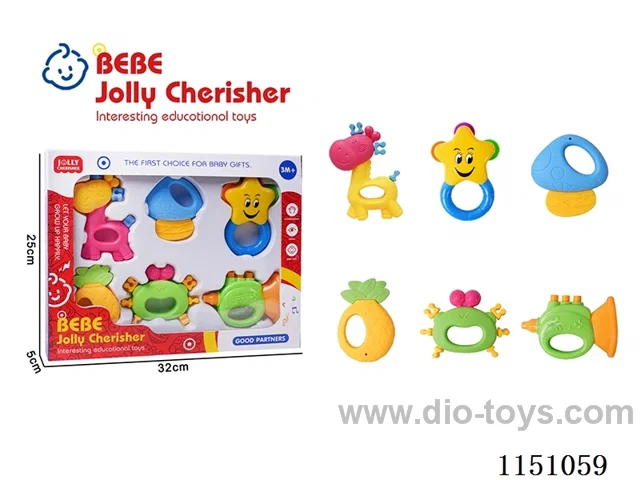 6-Piece Baby Teether Set