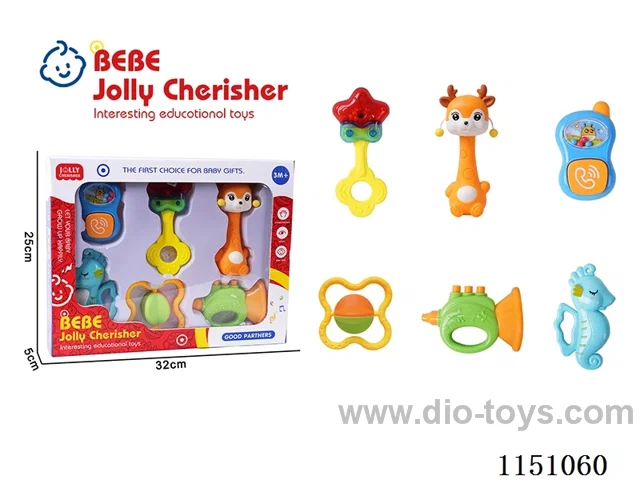 6-Piece Baby Teether Set
